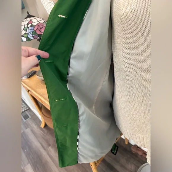 Fuchs Schmitt green 3/4 length trench rain coat in excellent condition size XL. - Picture 3 of 7